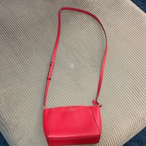 Kate Spade Vibrant Red Crossbody Bag barely used
